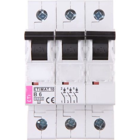 Leitungsschutzschalter 3P B 6A 10kA AC ETIMAT10 002125712