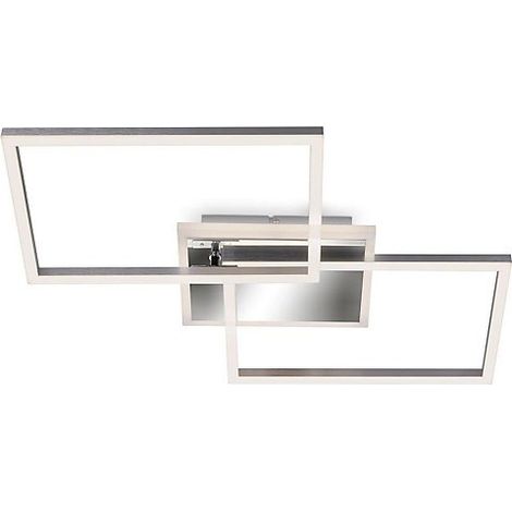 Plafón led rectangular 50 x 38,8 x 8 cm 40w 4400lm cromo