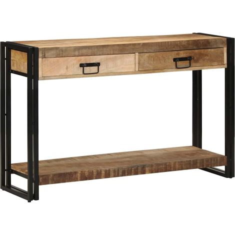 Maison Exclusive - Table console Marron 120 x 33 x 75 cm Bois de mangue massif (1/5)