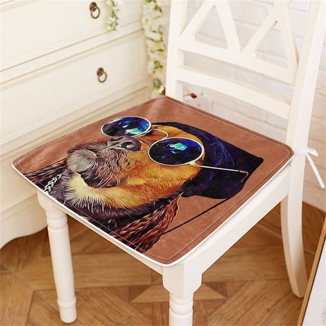 Coussin décoratif pour chaise, élégant, doux et confortable, pour salle à manger, bureau à domicile, 35 x 35 cm / 13,8 x 13,8 pouces (1/5)