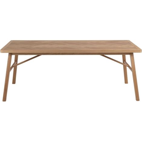 Table à manger 200x100x75 cm en chêne naturel - GALWY (1/5)