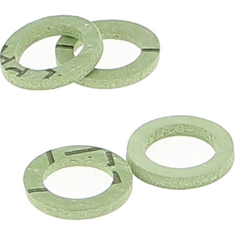 Anquier – Lot de 100 joints fibre vert sans amiante 3/8 – Ø intérieur 12mm – Ø extérieur 17mm – Épaisseur 2mm – Pour eau potable et hydrocarbures