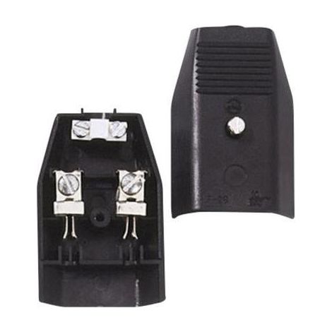 Acoplador eléctrico europeo negro 3 piezas
