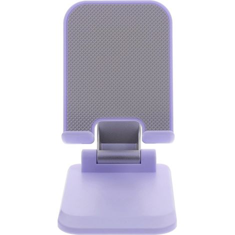 Portable, foldable aluminum alloy phone stand with smooth edges and adjustable height, suitable for office and study. (1/5)