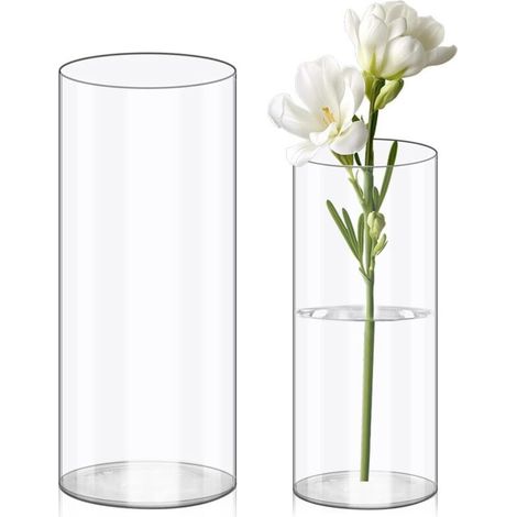 Transparente Acryl-Blumenvasen