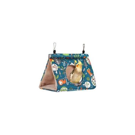 Nid D'oiseau Hiver, Hamac Suspendu pour Perroquet, Hamac en Peluche Suspendu Cage Tente (M) (1/5)