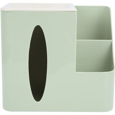 Boîte de rangement multifonction pour télécommandes, mouchoirs et petits objets, support mural pour salon et chambre, vert, organisateur de maison moderne
