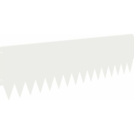 Bordure de Pelouse 20 pc 103 x 30 cm Acier Blanc vidaXL