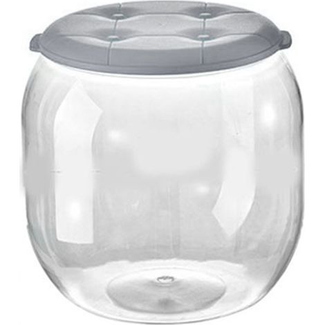 Tabouret de Rangement Transparent Multifonction - Design Innovant et Pratique pour Salon, Entrée ou Chambre - Couleur Gris Moderne (1/5)