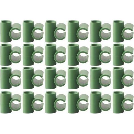 Lot de 50 connecteurs pour plantes de jardin - Outil de fixation pour treillis de plantes - Clips de fixation pour cadre de jardin fixe - Tige pour cage à tomates (11 mm) (1/5)