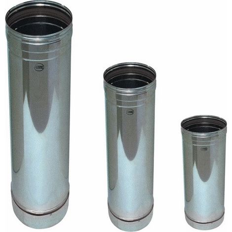 TUBO PER CANNA FUMARIA ACCIAIO INOX Ø250X 500HMM (1/2)