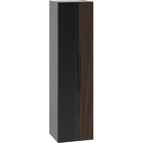Columna de pared Sylla Negra y Madera (1/4)