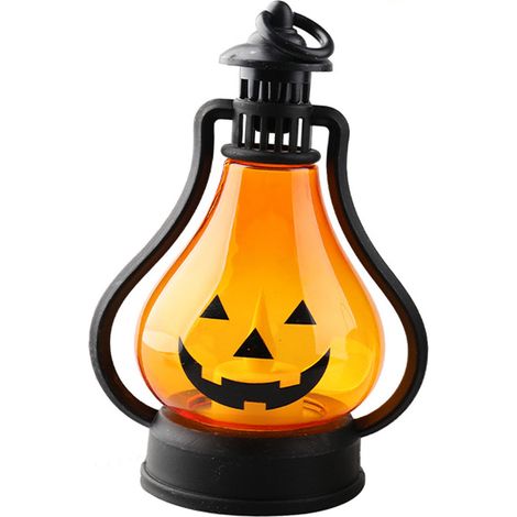 Décorations d'Halloween, lanternes citrouilles, bougies sans flamme, lampes portatives, ornements de table pour bars/escape games (1/5)