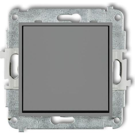 Interruptor unipolar Karlik Mini gris mate - 27MWP-1