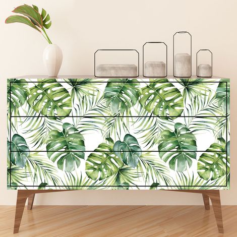 Stickers meuble - Feuilles - 60 x 120 cm - Adhésif BRILLANT (1/3)