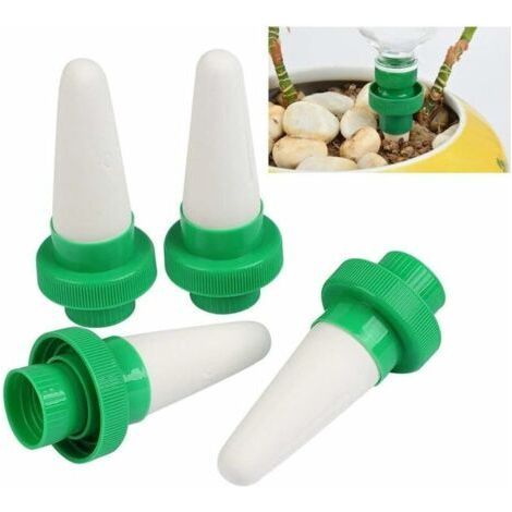 4-teiliger automatischer Pflanzenbewässerungsspender mit Keramikkegelkopf und Tropfbewässerungsdüse für Garten, Zimmerpflanzen und Blumen – Fei Yu (1/3)