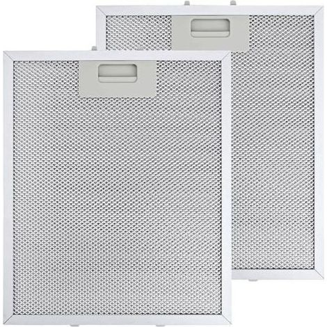 Filtre hotte aspirante - 2 pièces 260x230mm aluminium lavable, 5 couches anti-graisse haute température, compatible AEG (1/4)