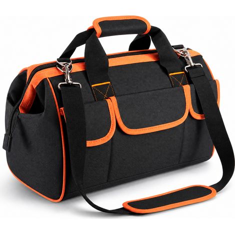 Sac à outils électricien renforcé 14 pouces orange (1/5)