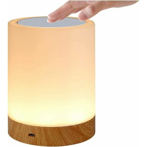 Green Mobility-Veilleuse LED, Lampe de Chevet avec Contrôle Tactile et USB Rechargeable, Lampe Nuit avec Commande Tactile Dimmable pour les Enfants Chambre salon et Camping (1/5)