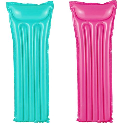 aufblasbare Luftmatratze Türkis Rosa 2er Set - 1,83m x 69cm Summer Waves (1/5)