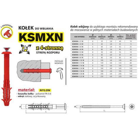 PASADOR DE MONTAJE RÁPIDO CON BRIDA KSMXN 850MM - KXH 850K