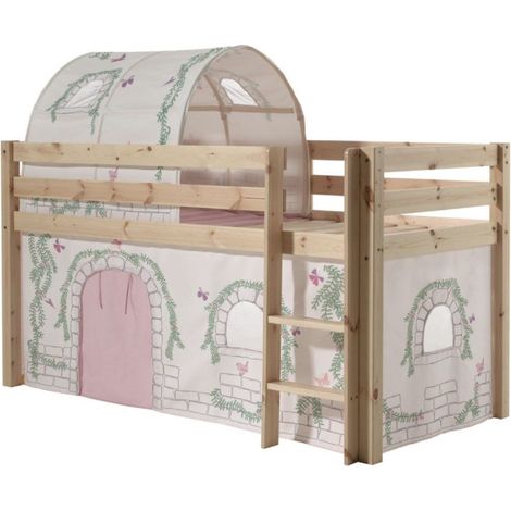 Pack - Lit Enfant, Tente & Tunnel "Pino Birdy" Naturel (1/5)