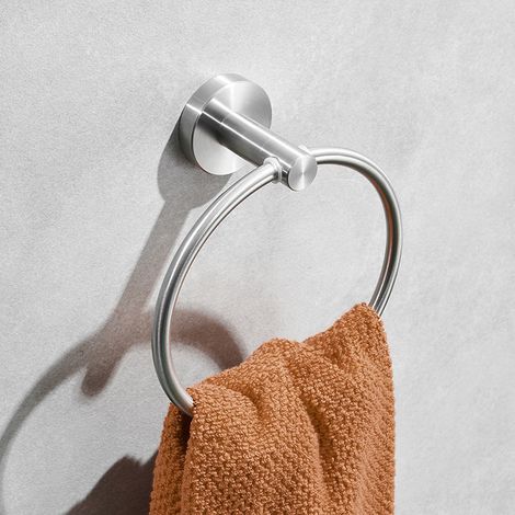 Handtuchring, moderner Handtuchhalter für die Badezimmerwand, Edelstahl SUS304