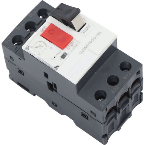 Disjoncteur de protection contre les surcharges et les courts-circuits pour moteur, montage sur rail de guidage 35 mm, interrupteur de protection moteur AC690V GV2 ME16C 9 14A (1/5)