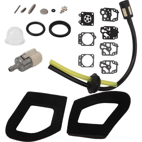 Kit de filtre à air pour carburateur, accessoires pour outils de jardin, filtre pour carburateur pour tondeuses à gazon GX35, GX25, HHB25, HHH25, K20 et WY (1/5)