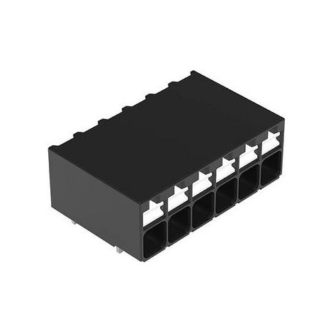 WAGO 2086-1206/300-000 Borne pour circuits imprimés 1.50 mm² Nombre de pôles 6 noir 1 pc(s) (1/2)