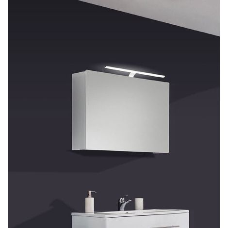 Badezimmer Spiegelschrank weiß Hochglanz 70cm NIAGARA DELUXE (1/2)