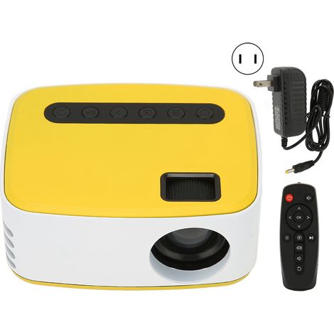 Tragbarer LED-Projektor mit WLAN, USB, 1080p-Auflösung, integriertem Lautsprecher für Zuhause, Camping und Reisen, 100–240 V, US-Stecker