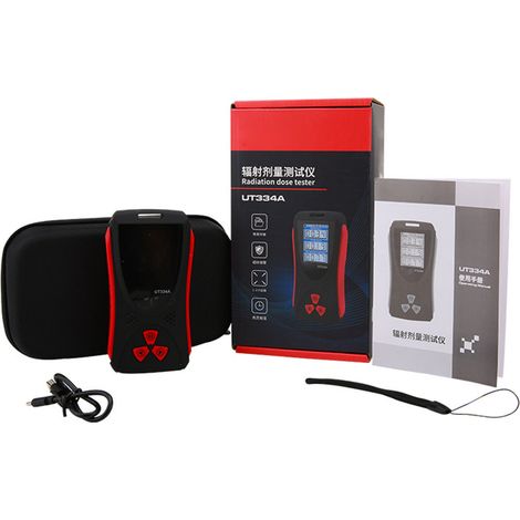 Compteur Geiger de haute précision avec alarme de dose de rayonnement et batterie intégrée (1/5)