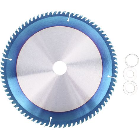 Disque de scie circulaire Bois Bleu 250x2.8x30mm 80 dents pour meuleuse angulaire, lame de coupe ronde (1/5)