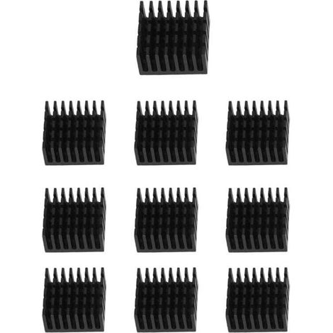 Bardusch-10 Dissipateur De Chaleur Radiateur En Aluminium Noir Pour Radiateur, 20 Mm X (1/4)