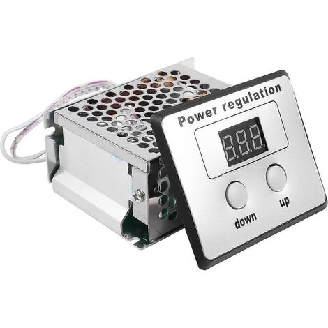 Régulateur de tension SCR 4000 W 220 V CA, variateur de vitesse pour moteurs électriques, régulateur de température, compatible avec chauffe-eau et petits moteurs monoblocs WHBYV (1/4)