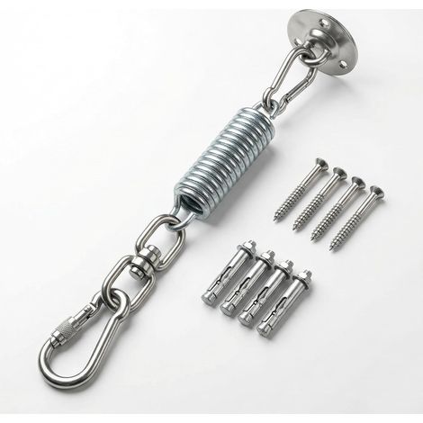 ® Crochet de Plafond, 360 ° Rotation, Acier Inoxydable, Fixation pour Fauteuil Suspendu, capacité de Charge 450 kg, pour hamac, Sac de Boxe, balançoires de hamac (1/5)