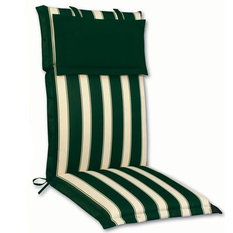 Cojín a rayas para sillón alto 114x48 (1/5)