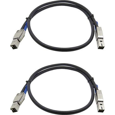 2X câble transmission haute densité SAS SFF-8644 vers SFF-8644 pour disque dur externe serveur (1/5)