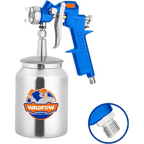 Pistola pulverizadora neumática WADFOW WGA1510, boquilla 1,5 mm, 1000cc, 180-250 mm