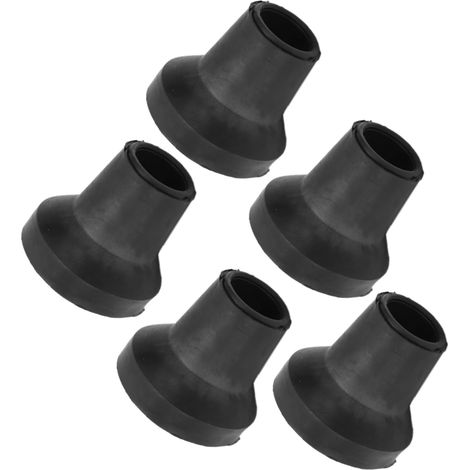 5 embouts de béquille de 14 mm en caoutchouc naturel antidérapant, bonne adhérence, sûrs et résistants à l'usure. Embouts de canne en caoutchouc durable.