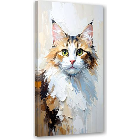 Tableau déco Chat animal 40x80 (1/4)
