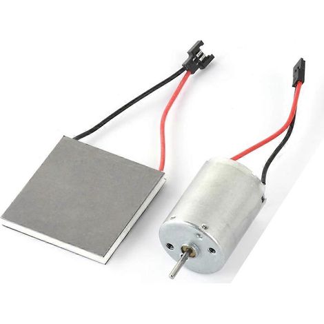 Ensemble moteur et accessoires pour ventilateur de cheminée, compatible avec les brûleurs de poêles et les cheminées électriques. Générateur électrique inclus. (1/5)