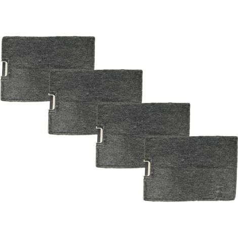 vhbw 4x Filtres à charbon actif compatible avec Imperial DWW56 hotte aspirante - 30 x 21,5 x 3 cm