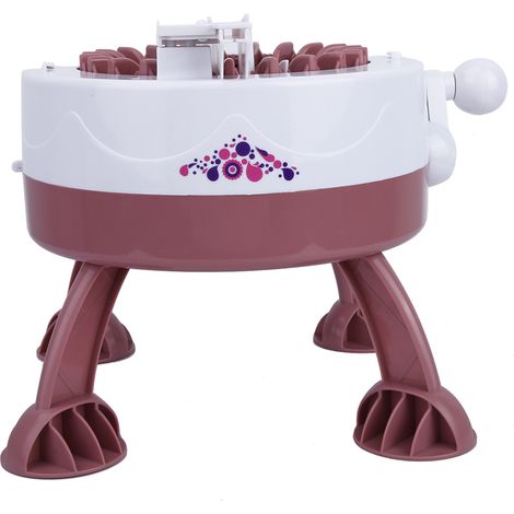 Machine à coudre et tricoter manuelle en plastique à faire soi-même, jouet de tissage pour enfants, accessoires (22 aiguilles)