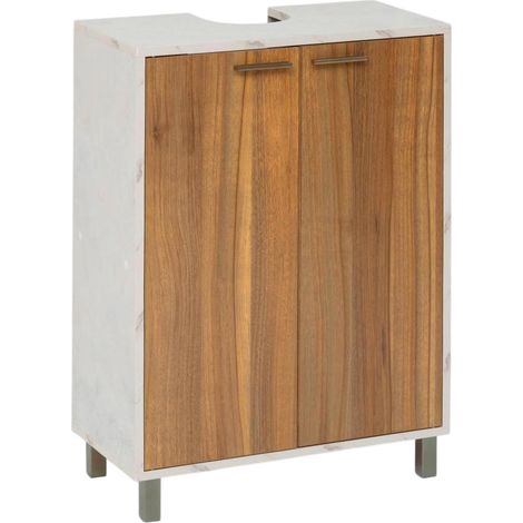 Meuble Sous Lavabo "Côme" 80cm Beige (1/3)