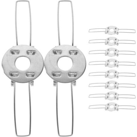 10 Stück Federklemmen für Lampenfassungen, Federklemmen für Lampenschirme, DIY-Federklemmen für Lampenschirme, Lampenschirmklammern, Lampenschirmbefestigungen, verzinktes Eisen (1/5)