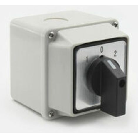 Universal Rotary Cam Selector Switch LW26-20A 220V - 8 terminals, 3 positions 1-0-2, Reversing switch with master switch