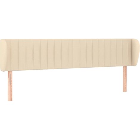 Maison Exclusive - Testiera ad Orecchio Crema 183x23x78/88 cm in Tessuto
