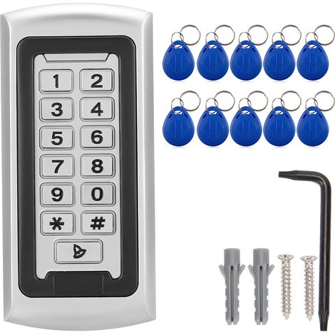 125 KHz RFID extérieur 2000 utilisateurs Wiegand 26 contrôle d'accès au clavier de sécurité (étanche IP68) (1/5)